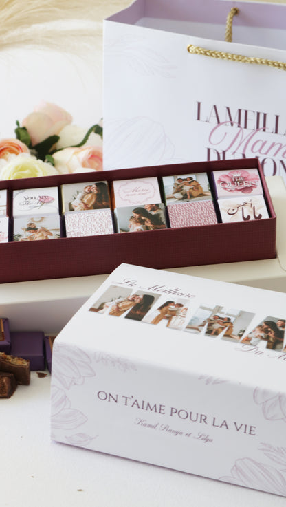 MAMAN - COFFRET DE CHOCOLAT PREMIUM PERSONNALISÉ