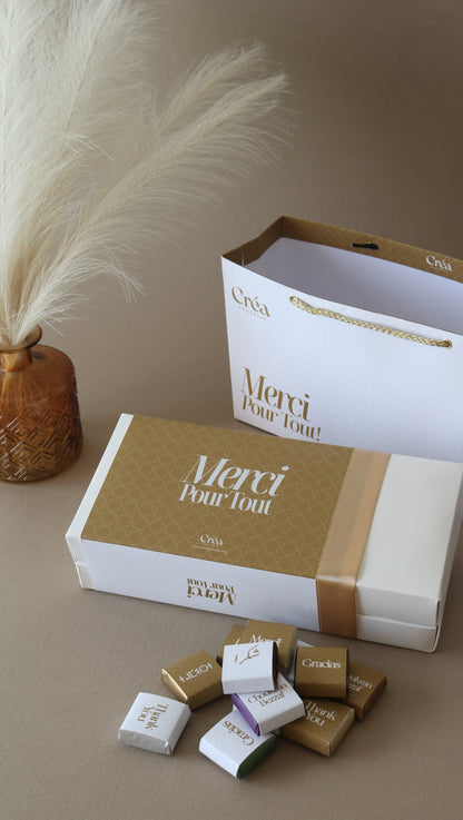 MERCI -  Boite de chocolat PRESTIGE - ÉDITION LIMITÉE