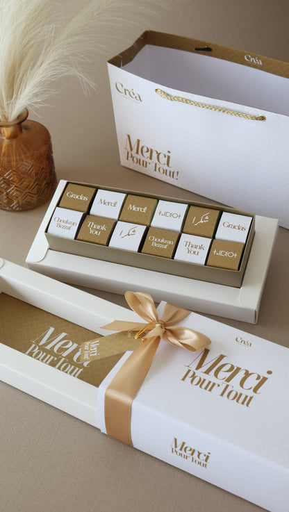 MERCI -  Boite de chocolat PRESTIGE - ÉDITION LIMITÉE