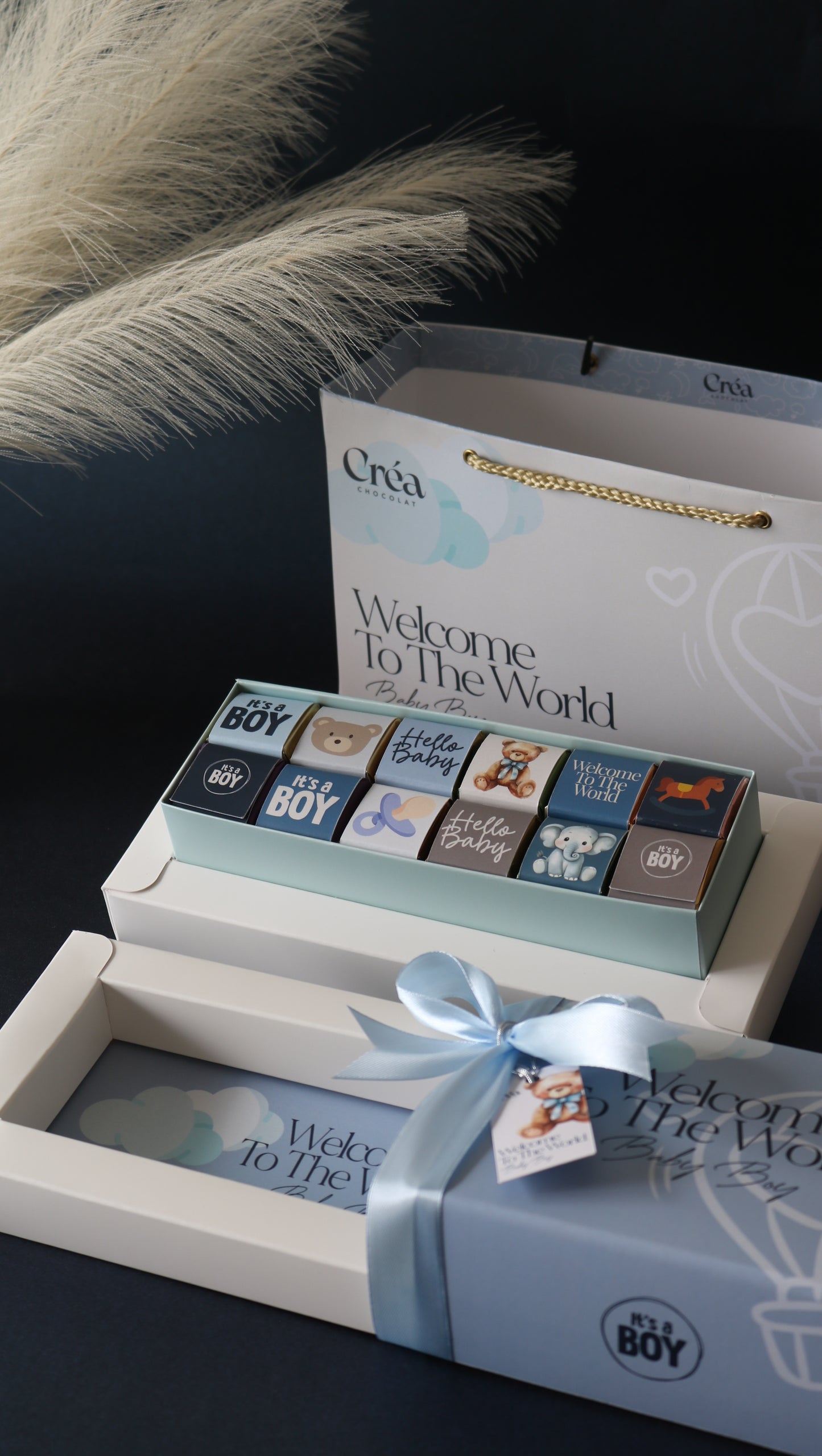 BABY BOY- Boite de chocolat PRESTIGE - ÉDITION LIMITÉE