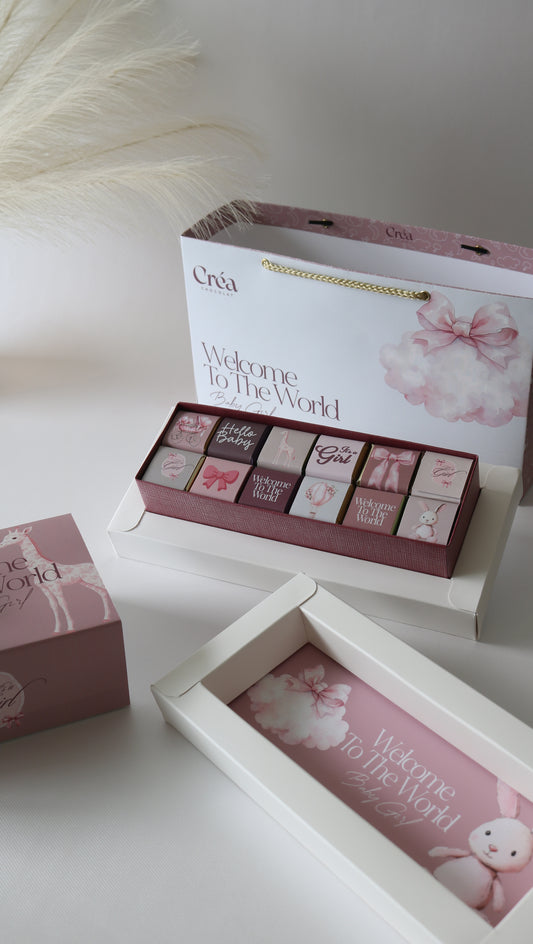 BABY GIRL- Boite de chocolat PRESTIGE - ÉDITION LIMITÉE