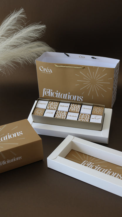 FÉLICITATIONS d’Exception- Boite de chocolat PRESTIGE - ÉDITION LIMITÉE