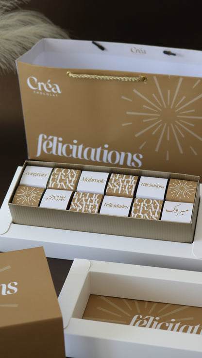 FÉLICITATIONS d’Exception- Boite de chocolat PRESTIGE - ÉDITION LIMITÉE