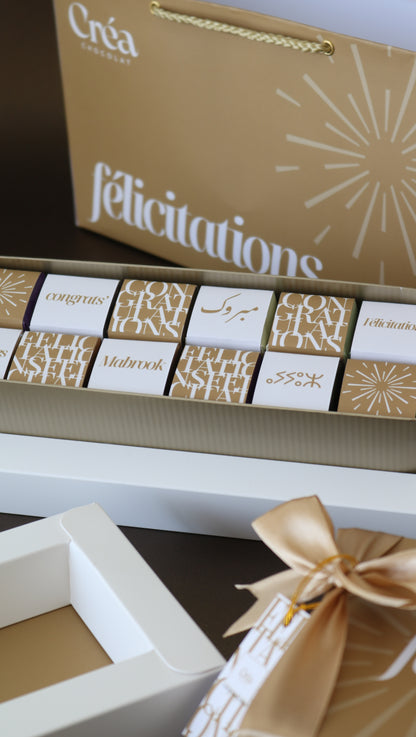 FÉLICITATIONS d’Exception- Boite de chocolat PRESTIGE - ÉDITION LIMITÉE